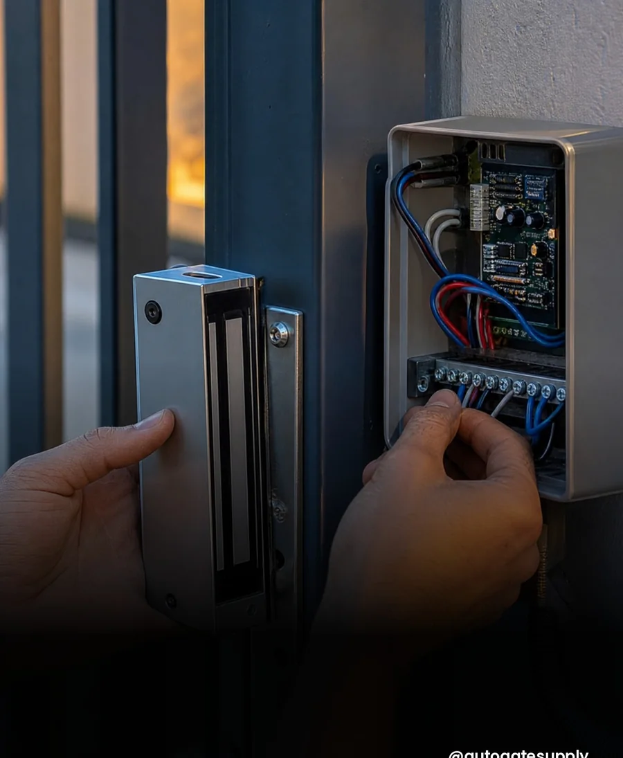 Access control keypads and locks for gates